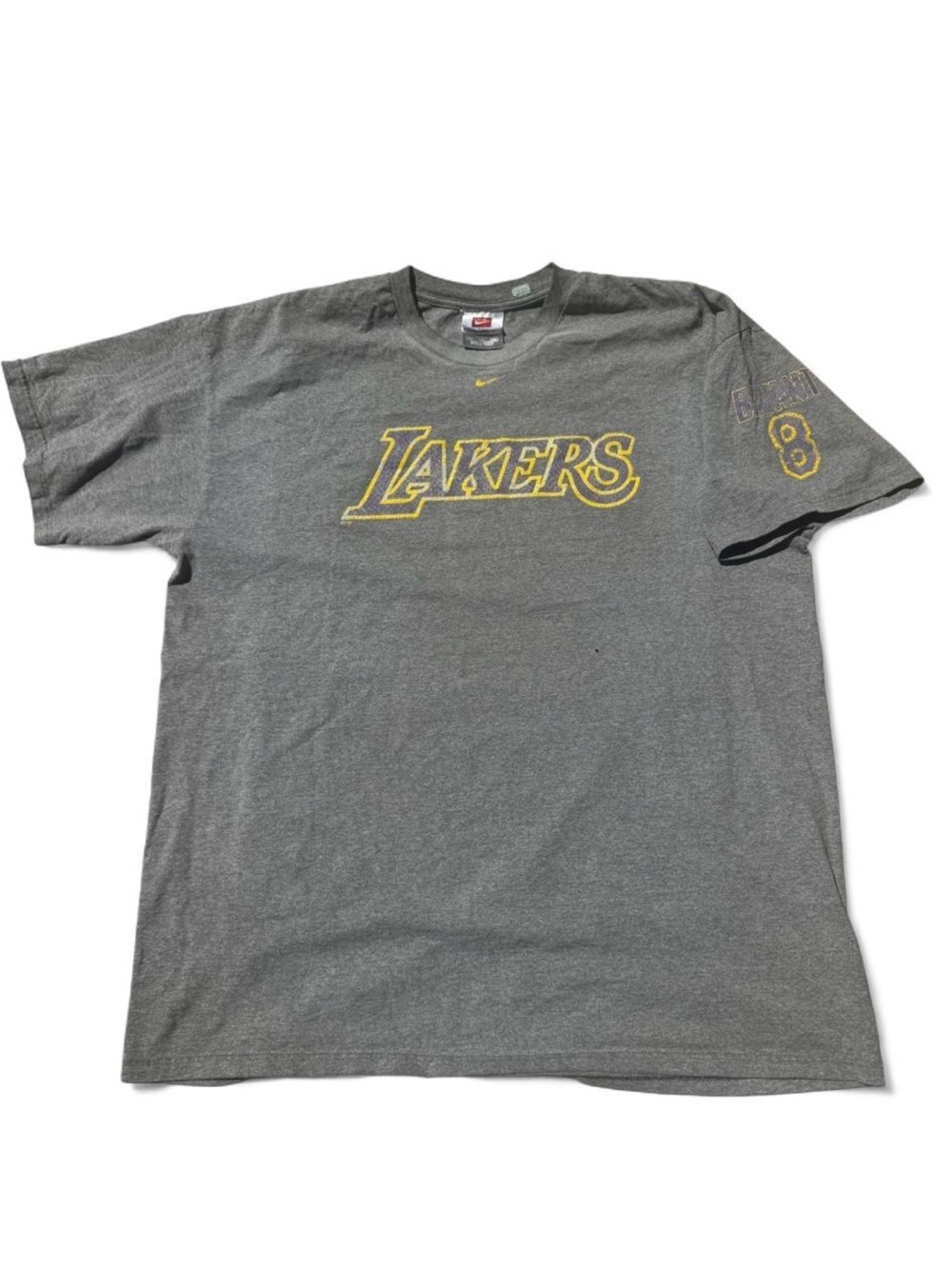 Kobe #8 Gray Lakers Short Sleeve Tee